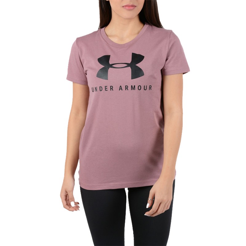 Футболка жіноча Under Armour SPORTSTYLE CLASSIC CREW фіолетова 1346844-662 изображение 2