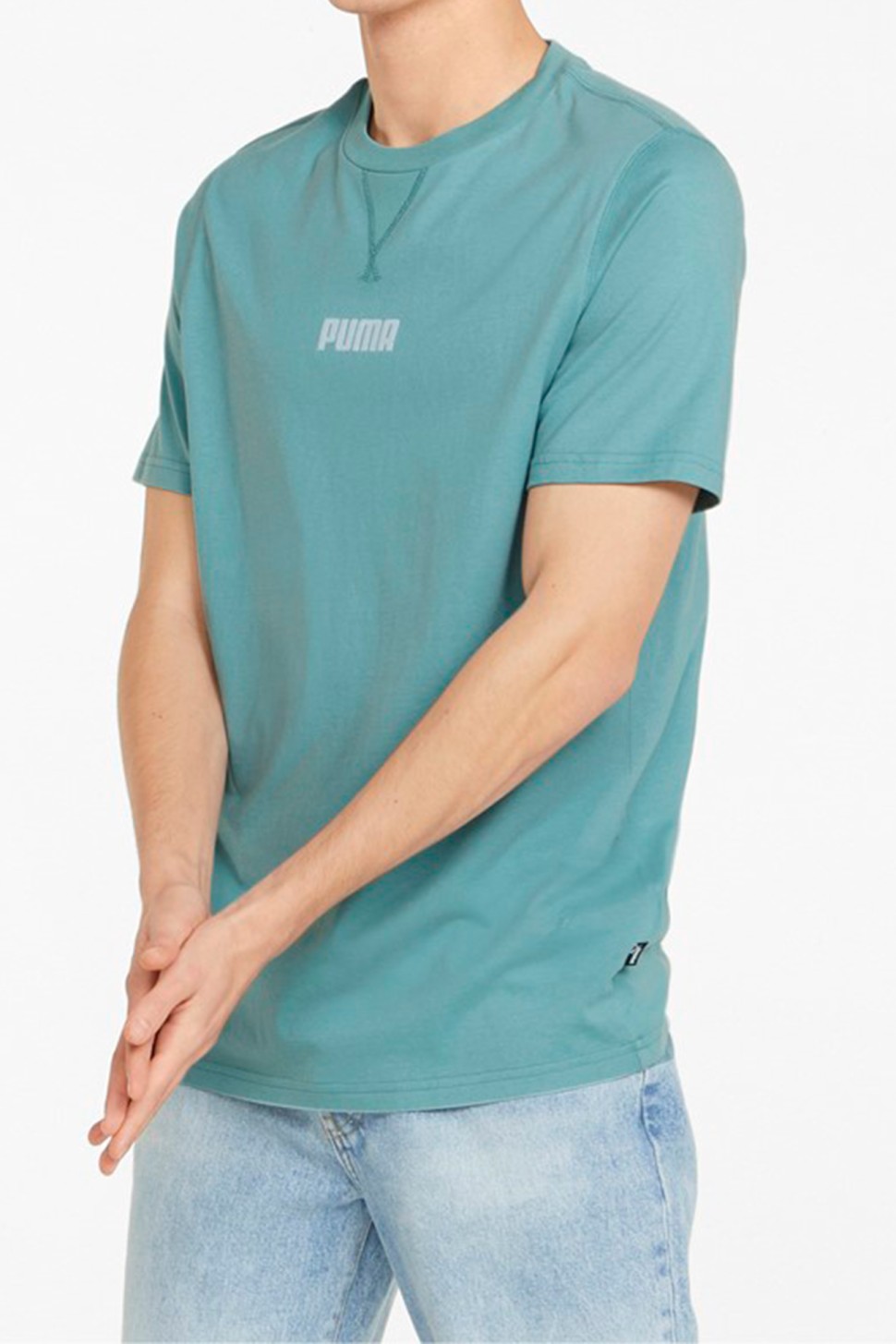Футболка мужская Puma Modern Basics синяя 84740750 — фото 2 — Sport City Футболка мужская Puma Modern Basics синяя 84740750 — фото 2