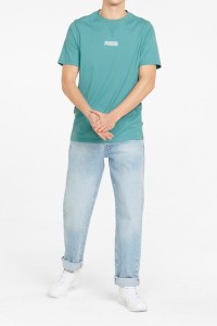 Футболка мужская Puma Modern Basics синяя 84740750 изображение 4