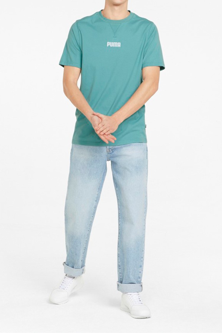 Футболка мужская Puma Modern Basics синяя 84740750 изображение 4