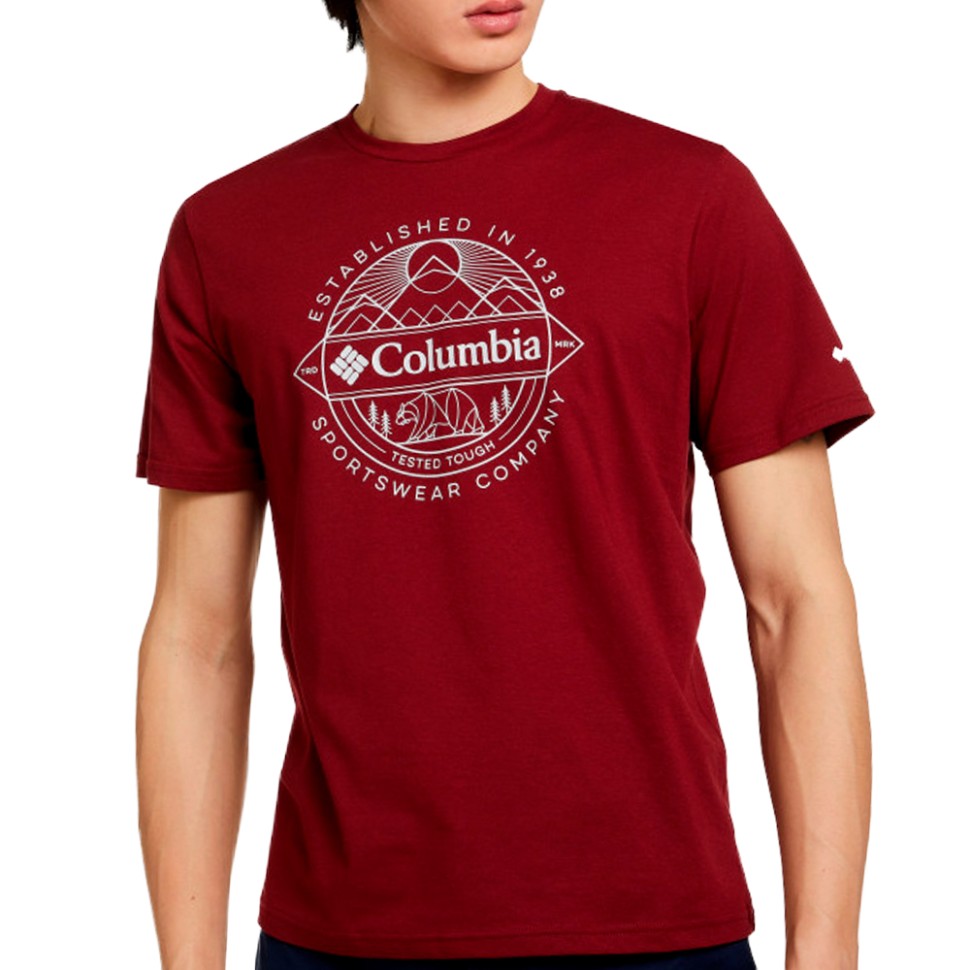 Футболка чоловіча Columbia Timber Point™ Graphic Tee червона 2022251-664 изображение 1