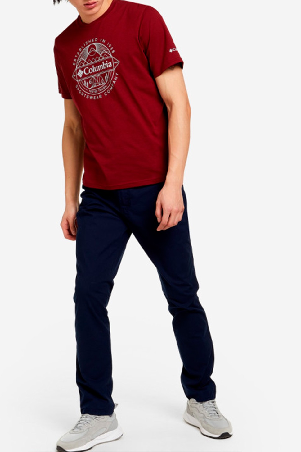 Футболка мужская Columbia Timber Point™ Graphic Tee красная 2022251-664 — фото 4