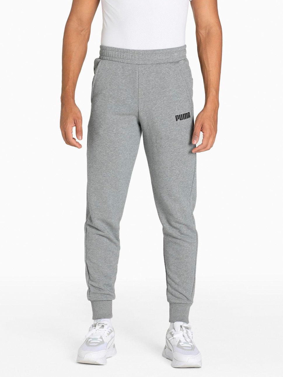 Штани чоловічі Puma ESS PUMA Pants TR cl M сірі 84723402 — фото 2