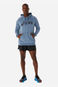Толстовка чоловіча Asics BIG ASICS OTH HOODIE блакитна 2031A984-409 изображение 2