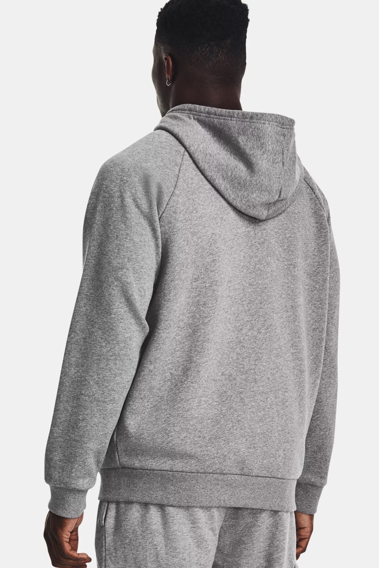 Толстовка мужская Under Armour UA Rival Fleece FZ Hoodie серая 1379767-025 изображение 3