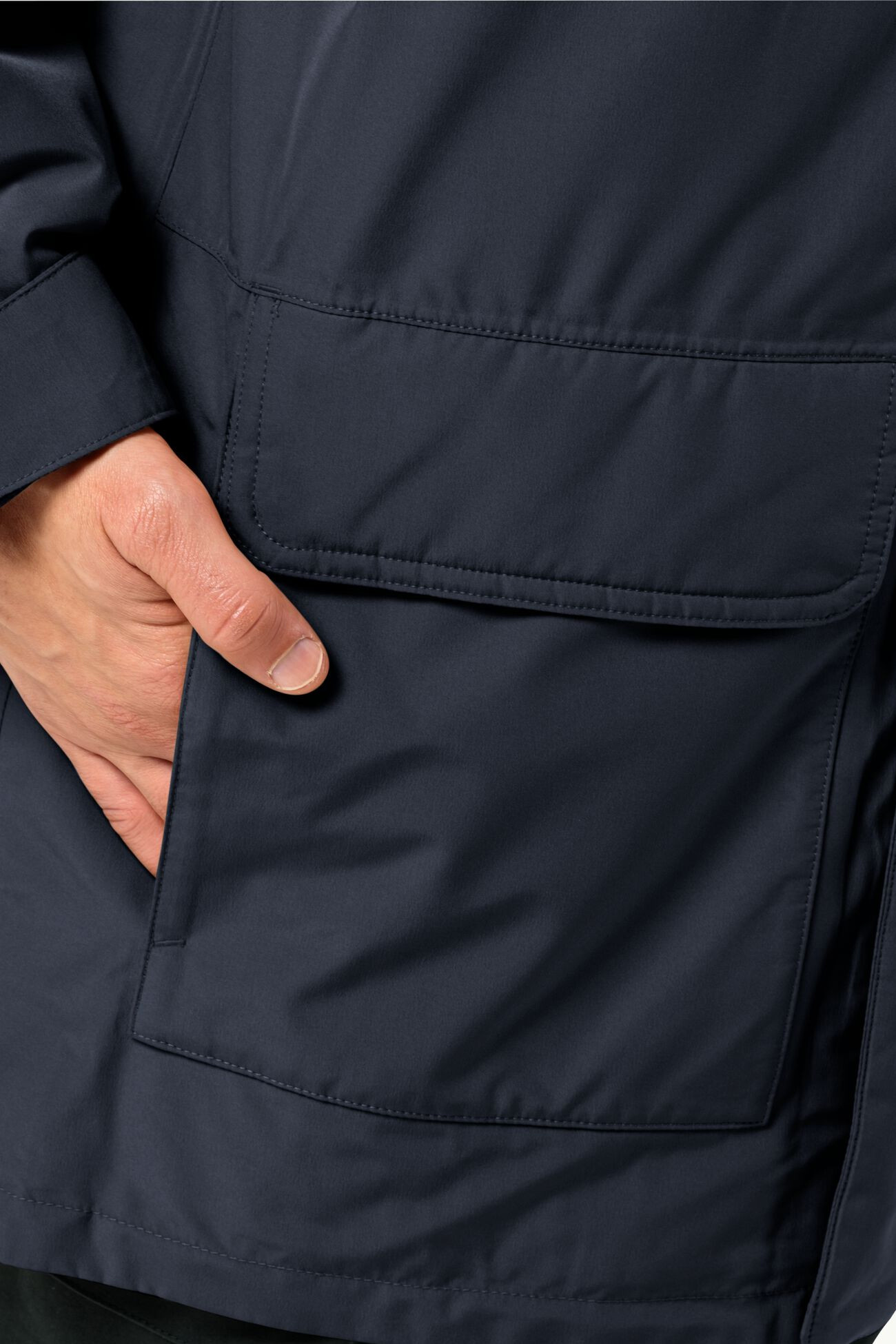 Куртка мужская Jack Wolfskin WINTERLAGER PARKA M синяя 1115471-1010 изображение 4