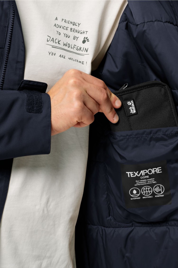 Куртка чоловіча Jack Wolfskin WINTERLAGER PARKA M синя 1115471-1010 изображение 6