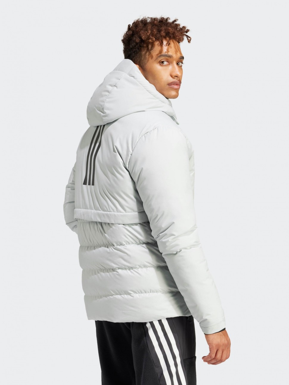 Куртка чоловіча Adidas TRAVEER CR J сіра IK3138 — фото 3