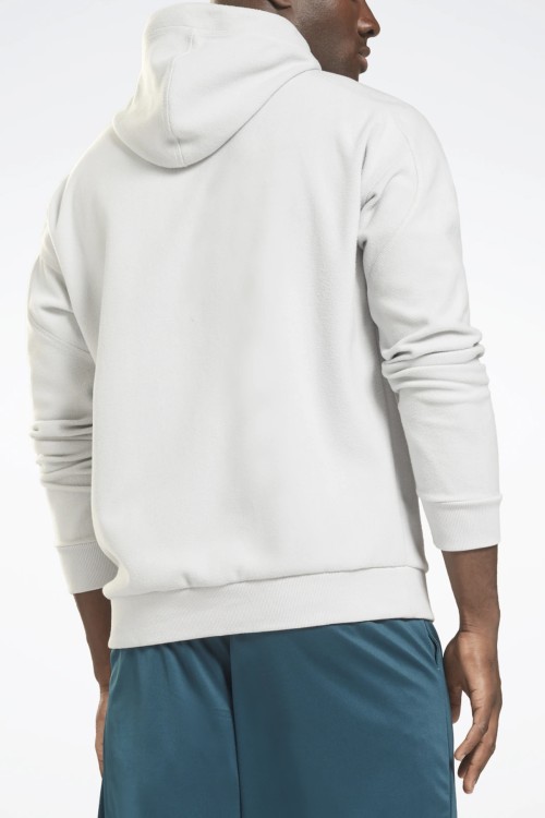 Толстовка мужская Reebok Wor Fleece Oth Hood серая GS6643 изображение 3