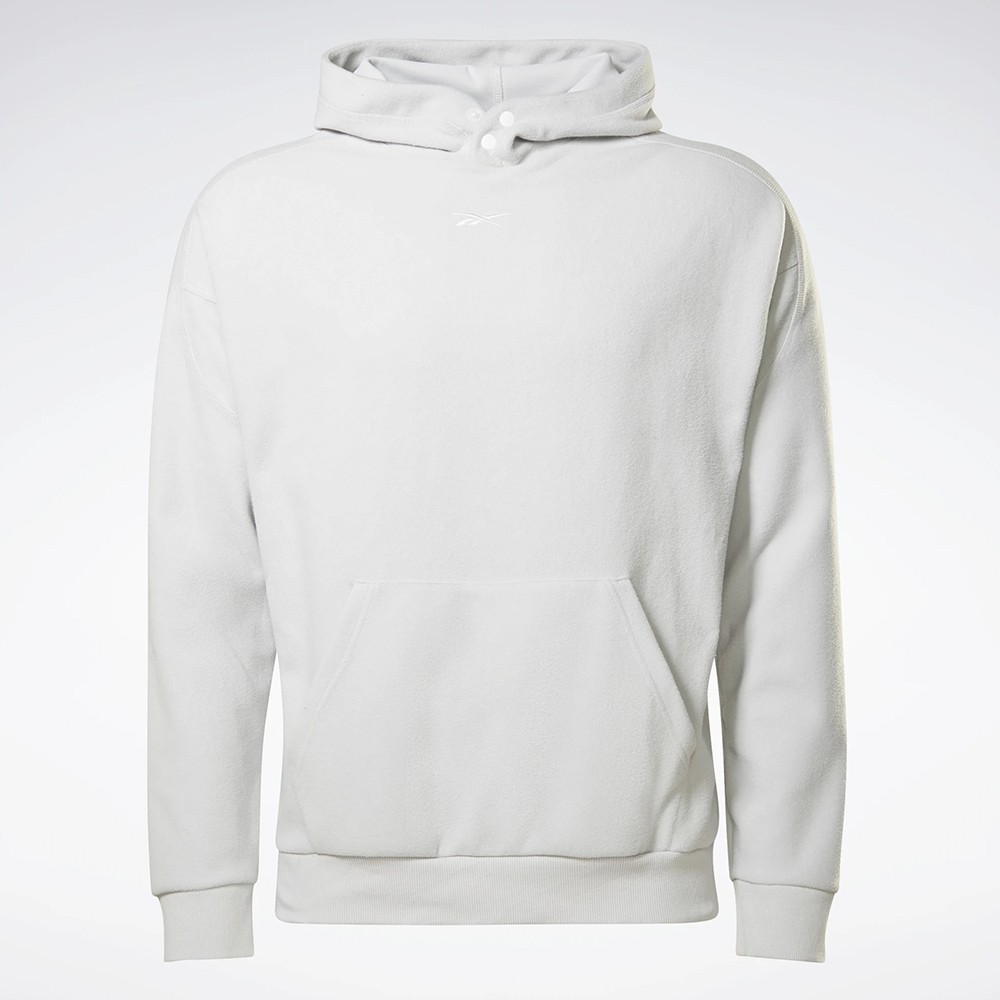 Толстовка мужская Reebok Wor Fleece Oth Hood серая GS6643 изображение 5