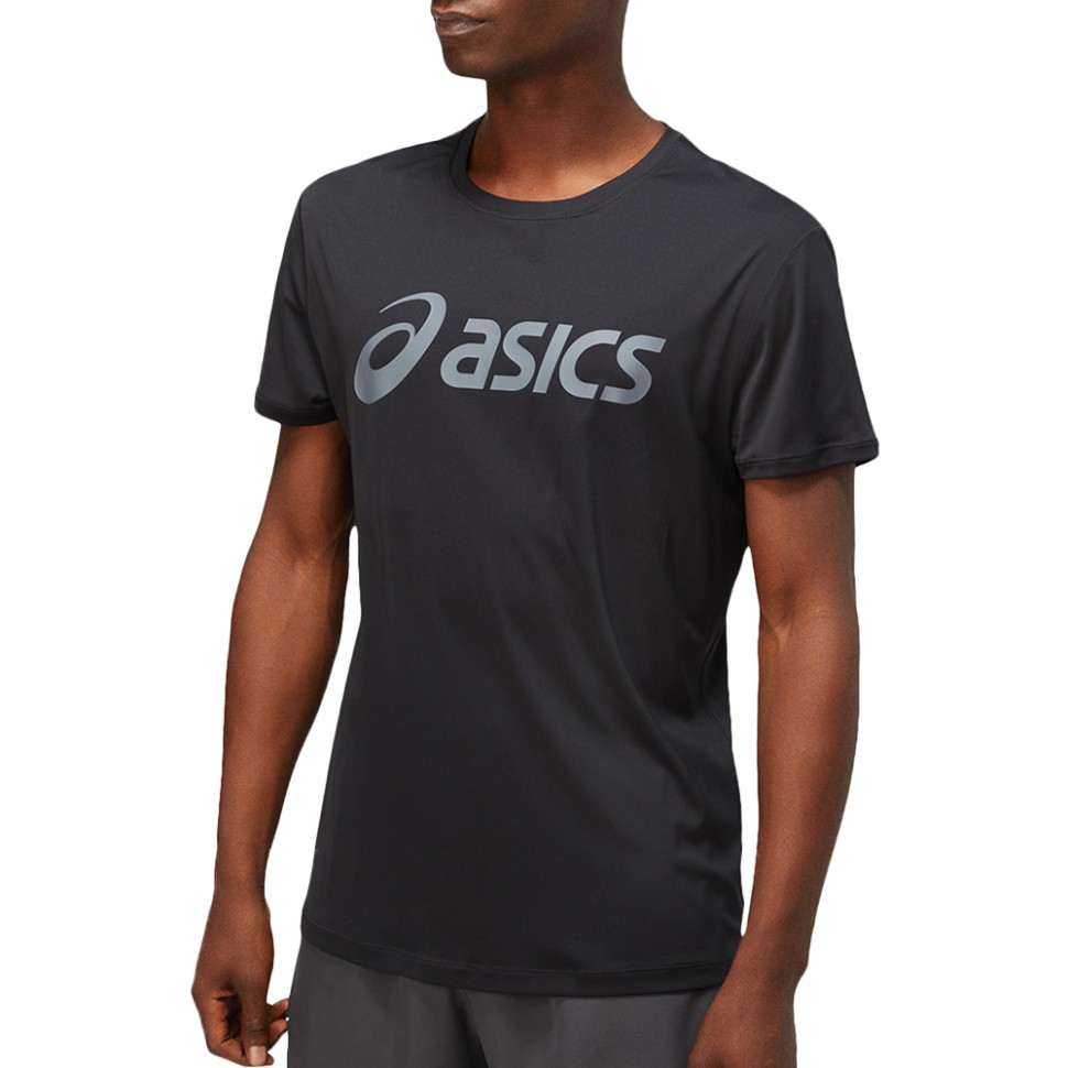 Футболка чоловіча Asics CORE ASICS TOP чорна 2011C334-002 — фото 1