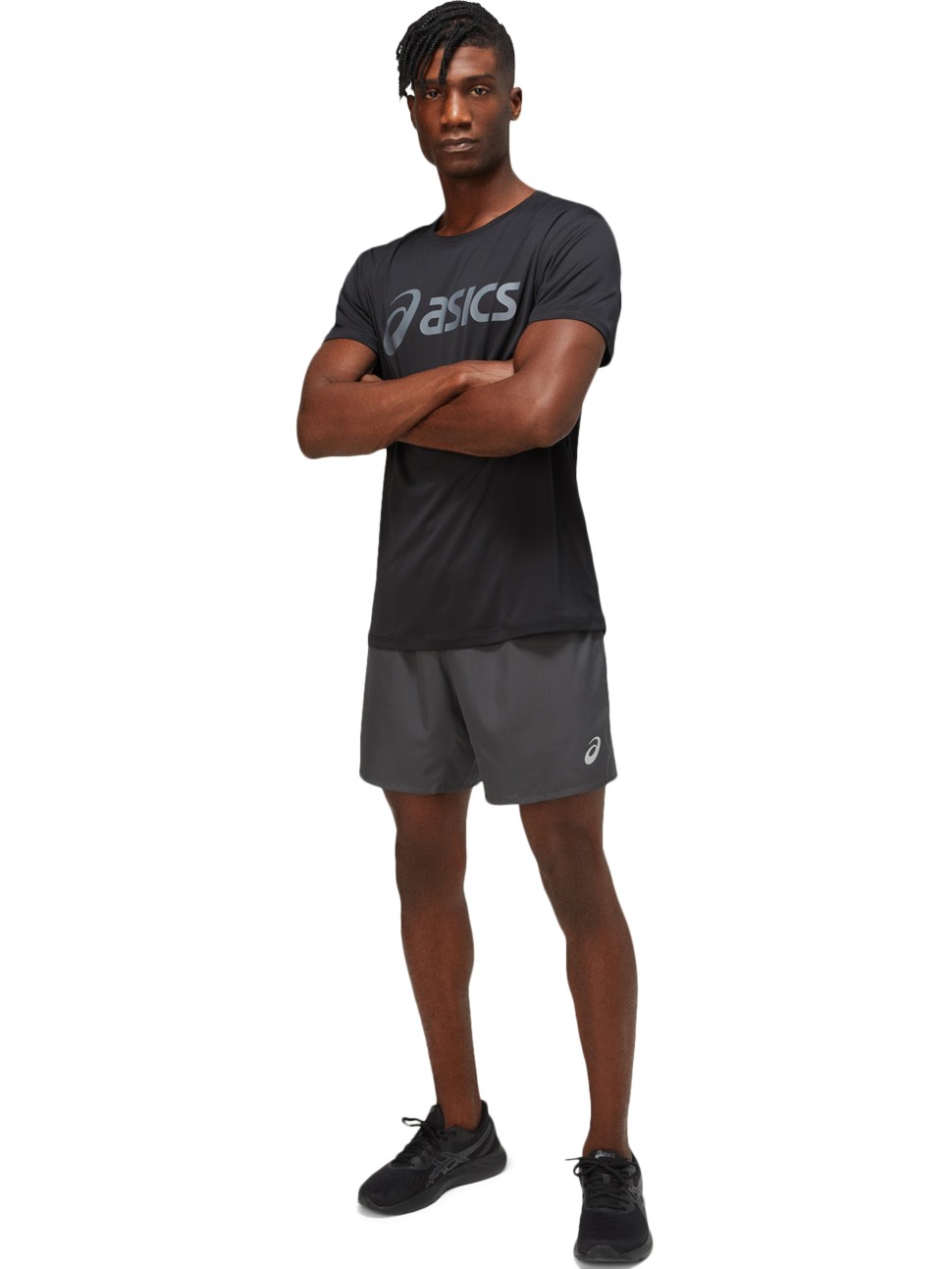 Футболка чоловіча Asics CORE ASICS TOP чорна 2011C334-002 — фото 4