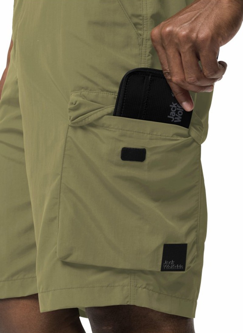 Шорти чоловічі Jack Wolfskin KALAHARI CARGO M зелені 1508381-4511 изображение 4