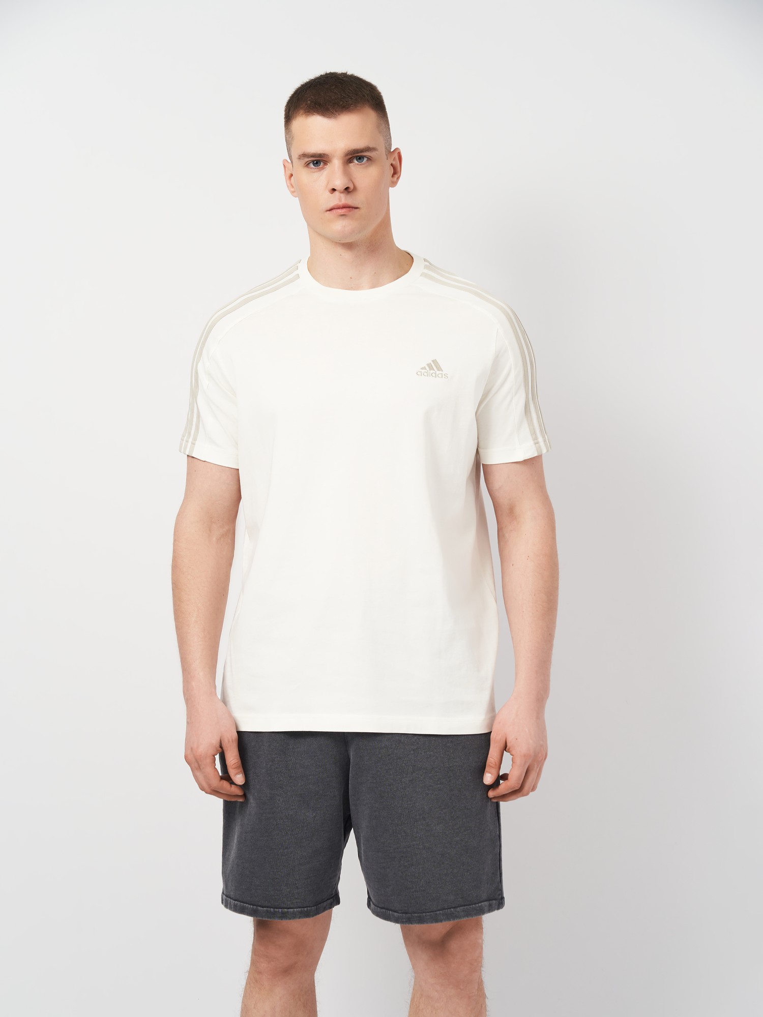 Футболка мужская Adidas M 3S SJ T молочная IS1337 изображение 2