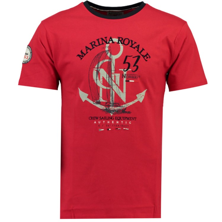 Футболка мужская Geographical Norway красная SR001H-650 изображение 1