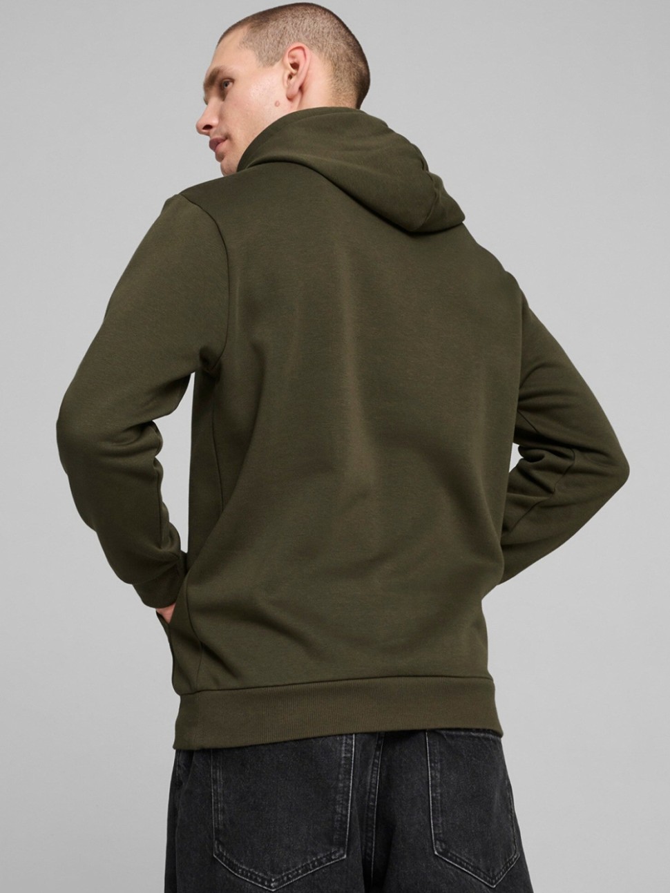 Толстовка чоловіча Puma PUMA POWER Graphic Hoodie FL оливкова 68174170 — фото 4