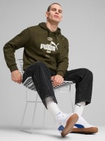 Толстовка чоловіча Puma PUMA POWER Graphic Hoodie FL оливкова 68174170 изображение 5