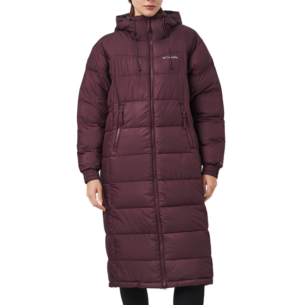 Куртка женская Columbia Pike Lake™ II Long Jacket бордовая 2051351-607  изображение 1