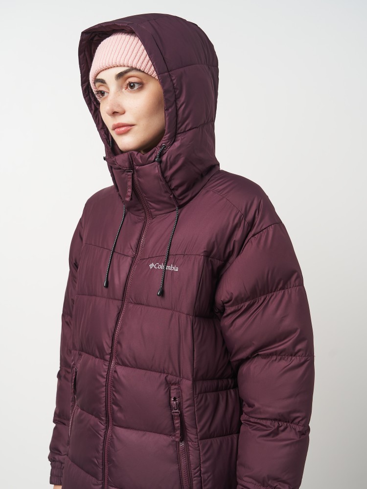 Куртка женская Columbia Pike Lake™ II Long Jacket бордовая 2051351-607  изображение 4