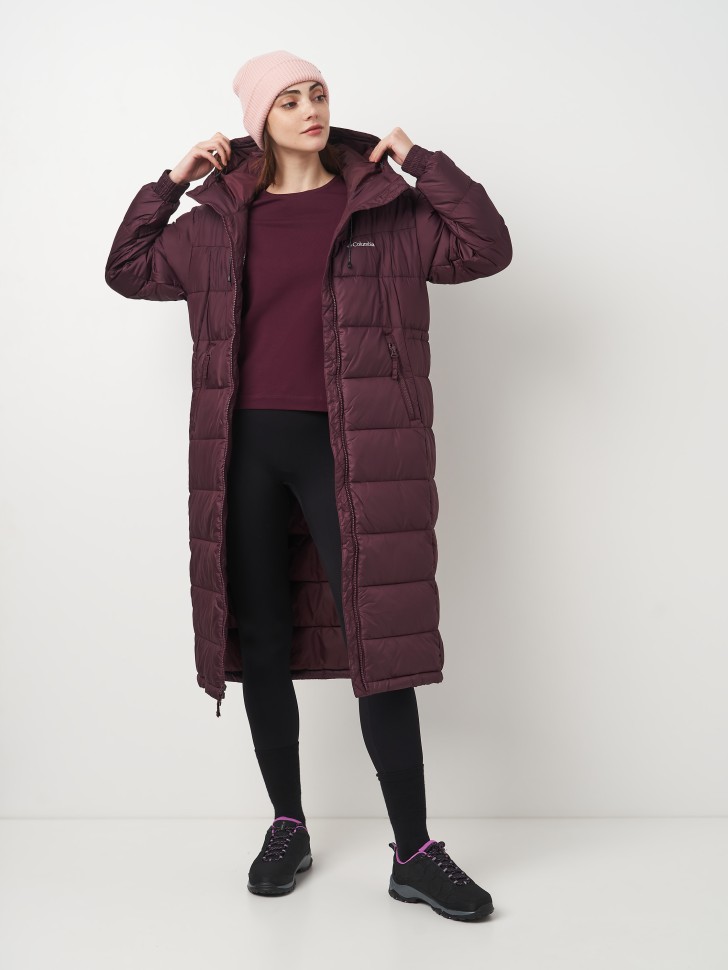Куртка женская Columbia Pike Lake™ II Long Jacket бордовая 2051351-607  изображение 7