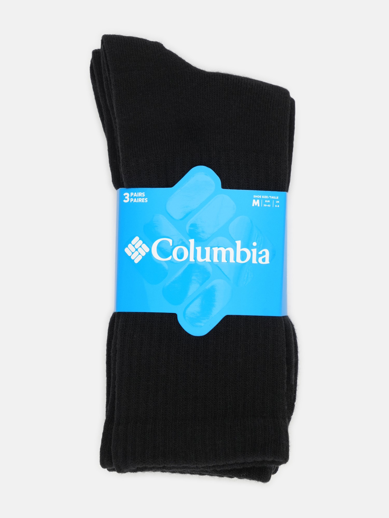 Носки Columbia 3PP Columbia Unisex 2 parts logo Crew черные C1235-BLK изображение 2