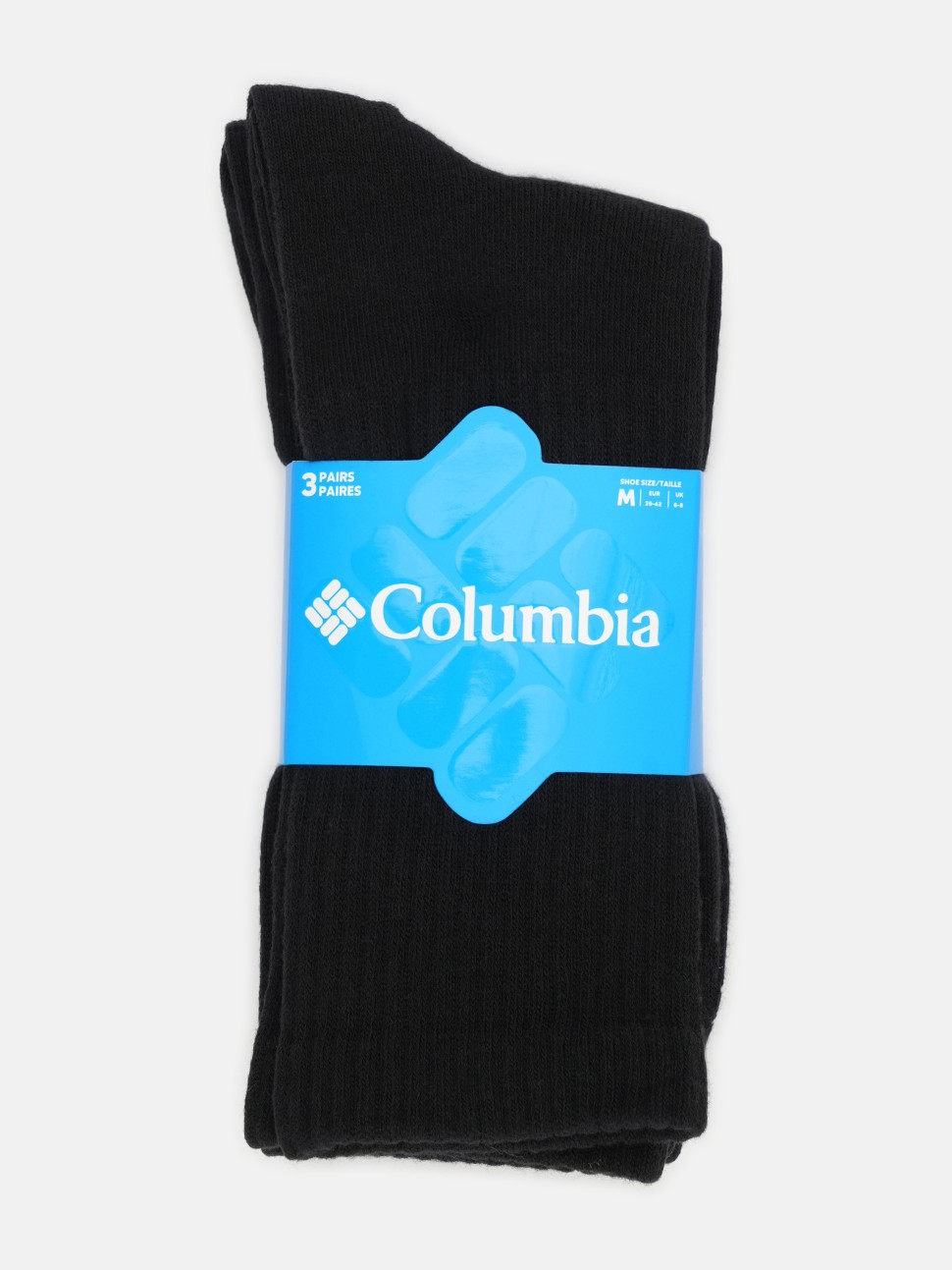 Шкарпетки Columbia 3PP Columbia Unisex  2 parts logo Crew чорні C1235-BLK — фото 2