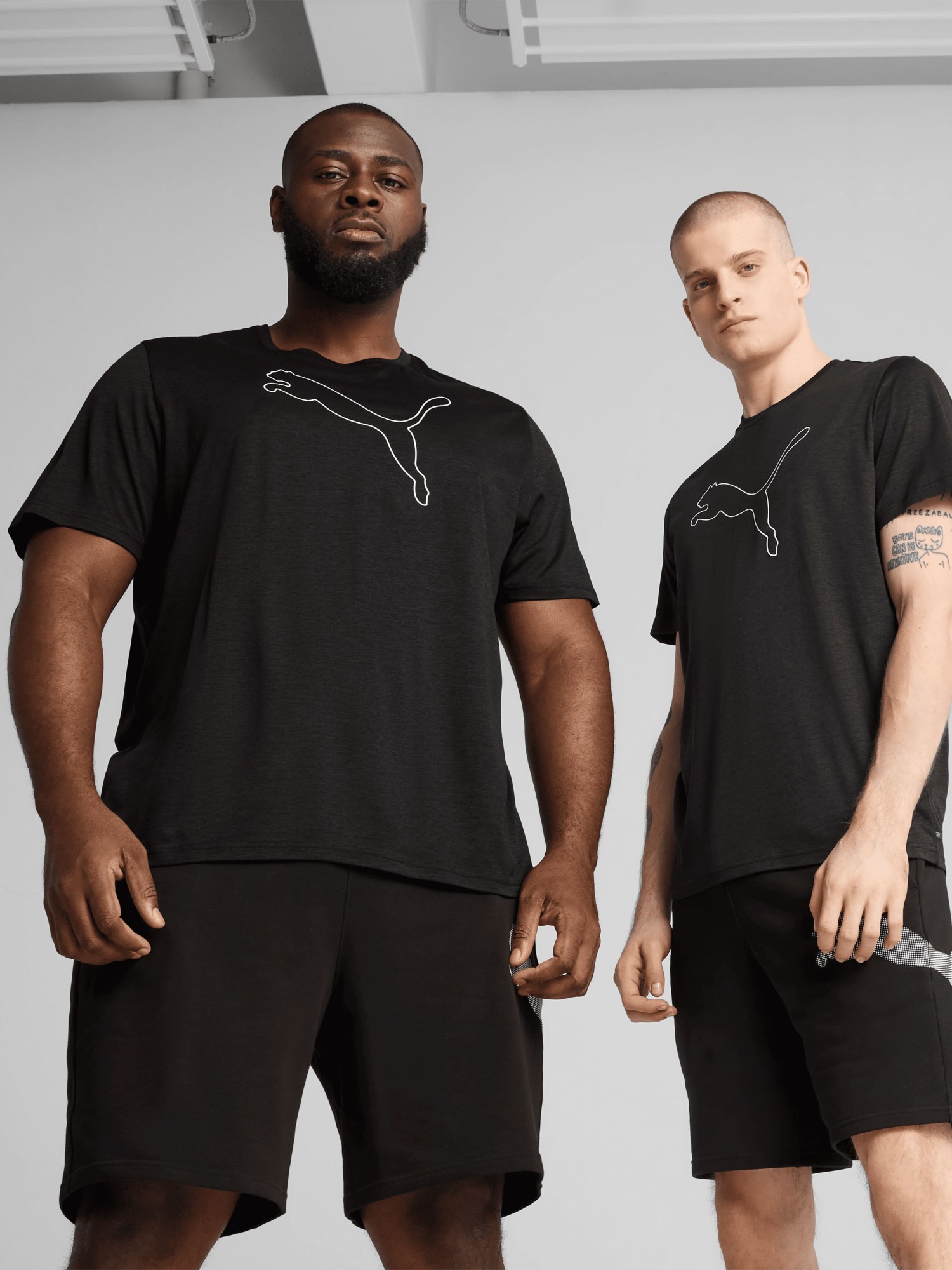 Футболка мужская Puma M TAD ESS HEATHER CAT TEE черная 52590701 изображение 2