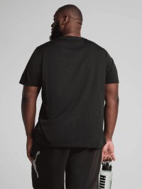 Футболка мужская Puma M TAD ESS HEATHER CAT TEE черная 52590701 изображение 4