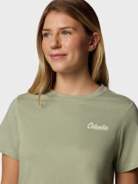 Футболка жiноча Columbia Rolling Bend™ Graphic SS хакі 2120021-348 изображение 4