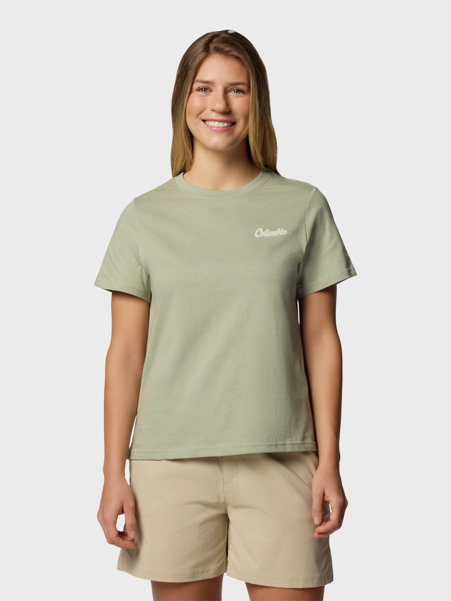 Футболка женская Columbia Rolling Bend™ Graphic SS хаки 2120021-348 изображение 2