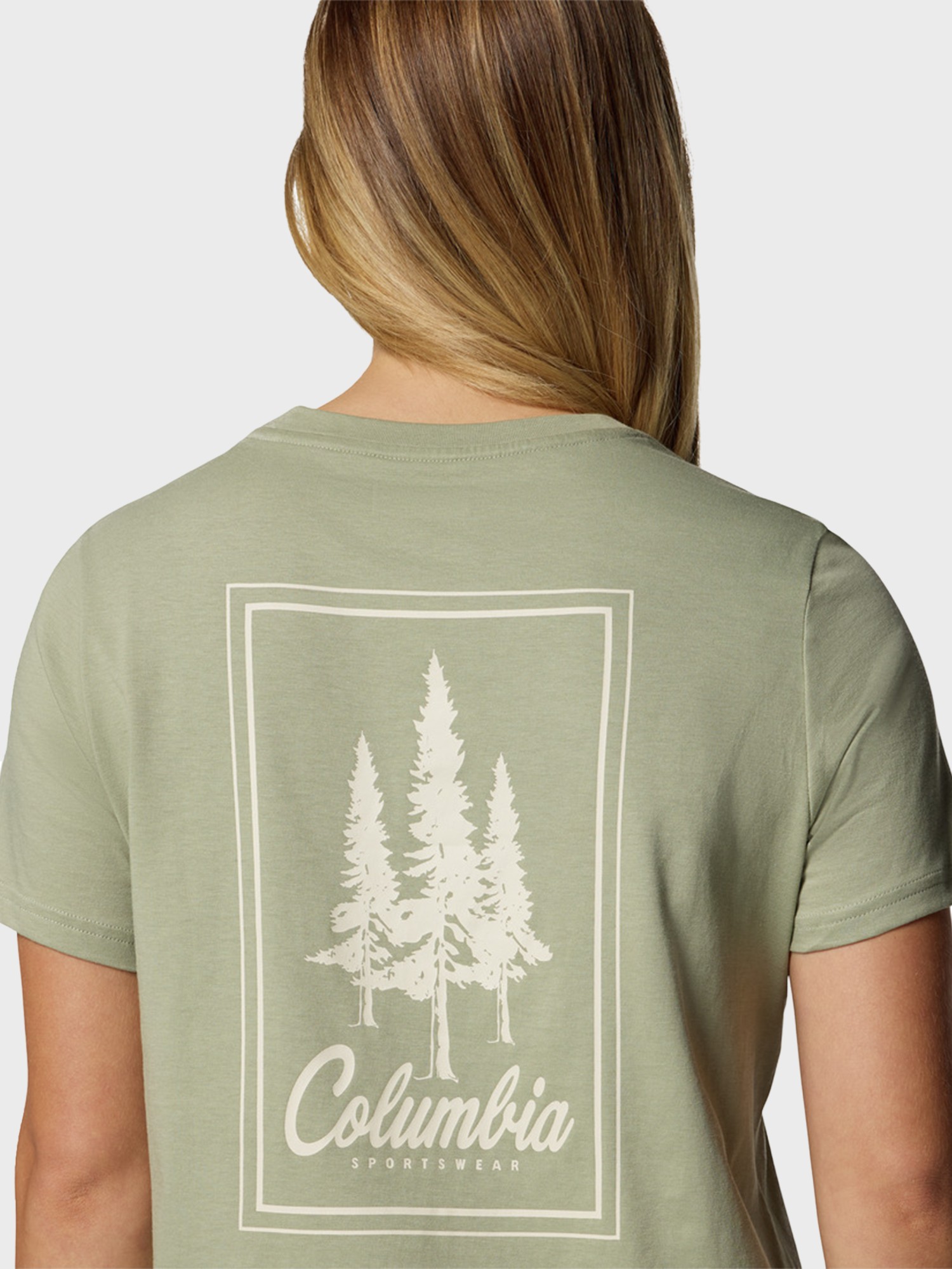 Футболка женская Columbia Rolling Bend™ Graphic SS хаки 2120021-348 изображение 5