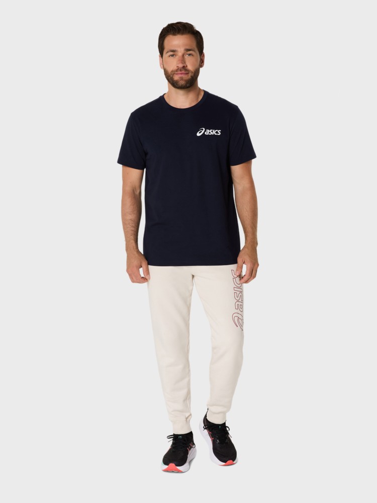 Футболка мужская Asics ASICS CHEST LOGO SS TEE темно-синяя 2031E659-402 изображение 7