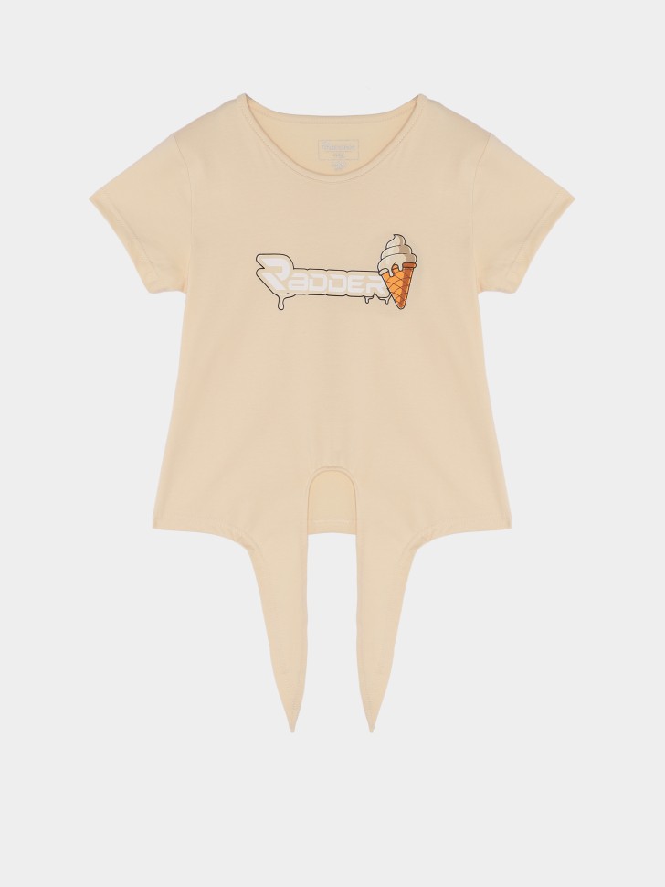 Футболка дитяча Radder Chino бежева 442588-125 изображение 2