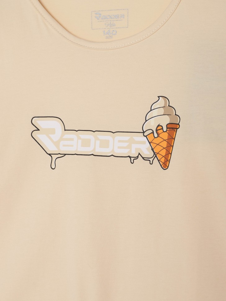 Футболка дитяча Radder Chino бежева 442588-125 изображение 4