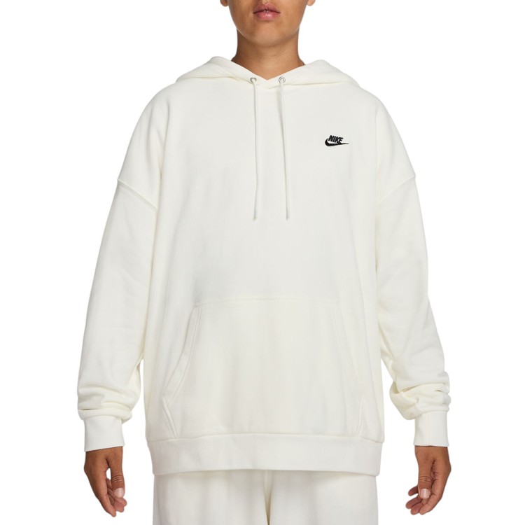 Толстовка мужская Nike M NK CLUB FT OVERSIZED PO HDY белая HJ1816-133