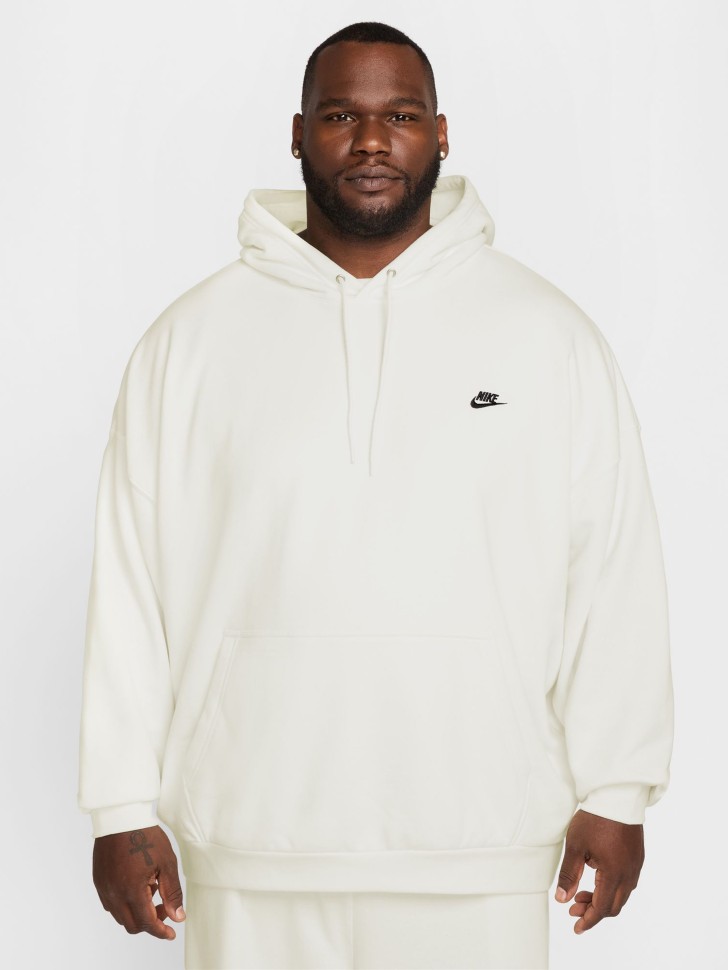 Толстовка чоловіча Nike M NK CLUB FT OVERSIZED PO HDY біла HJ1816-133 изображение 4