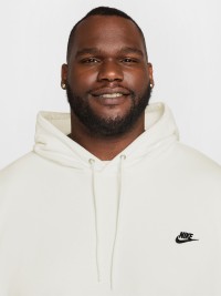 Толстовка чоловіча Nike M NK CLUB FT OVERSIZED PO HDY біла HJ1816-133 изображение 5