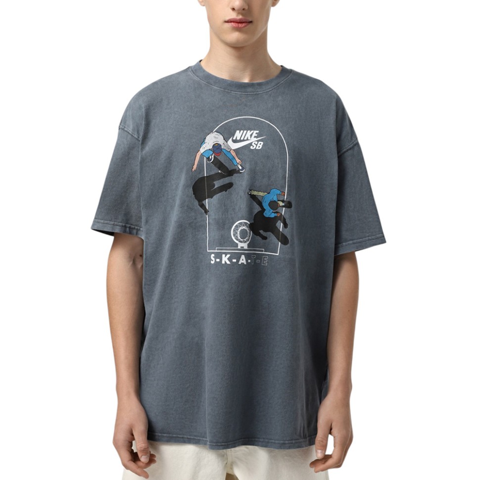 Футболка чоловіча Nike U NK SB TEE M90 OC COURT темно-сіра HJ0816-060 — фото 1