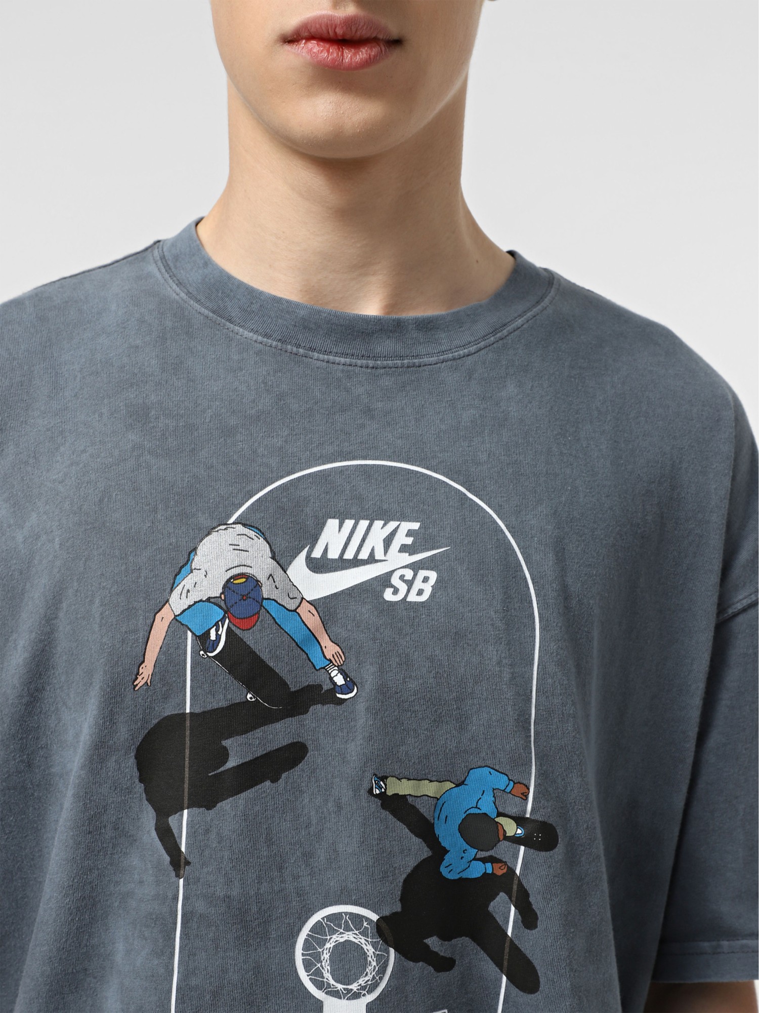 Футболка мужская Nike U NK SB TEE M90 OC COURT темно-серая HJ0816-060 изображение 5