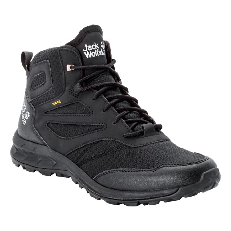 Ботинки мужские Jack Wolfskin Woodland Texapore Mid M черные 4039201-6000 изображение 1