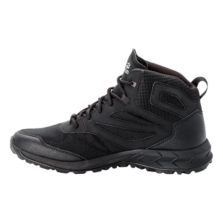 Ботинки мужские Jack Wolfskin Woodland Texapore Mid M черные 4039201-6000 изображение 3