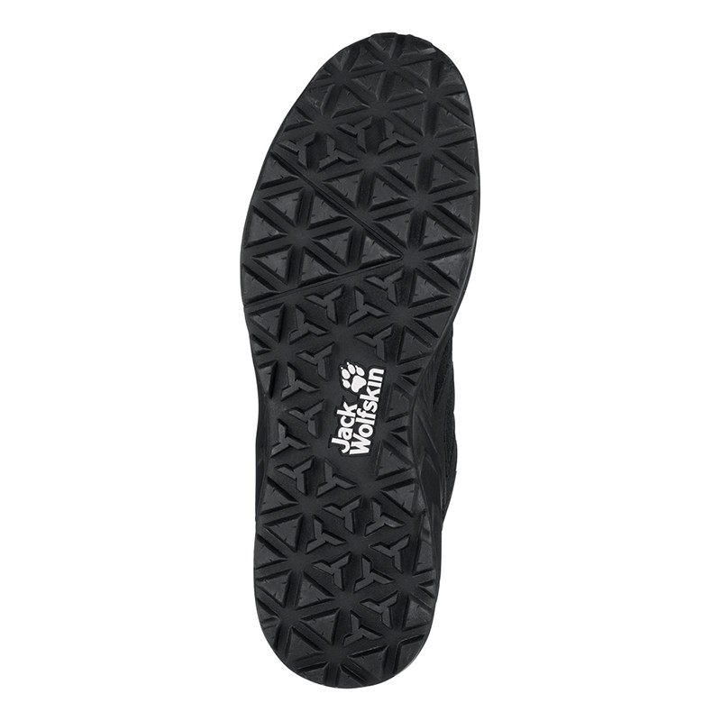 Чоботи чоловічі Jack Wolfskin Woodland Texapore Mid M чорні 4039201-6000 — фото 4
