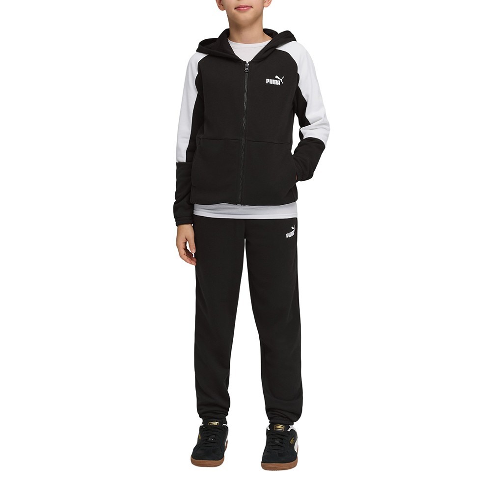 Костюм детский Puma ESS BLOCK Hooded Full-Zip Sweat Suit TR B черный 69333401
