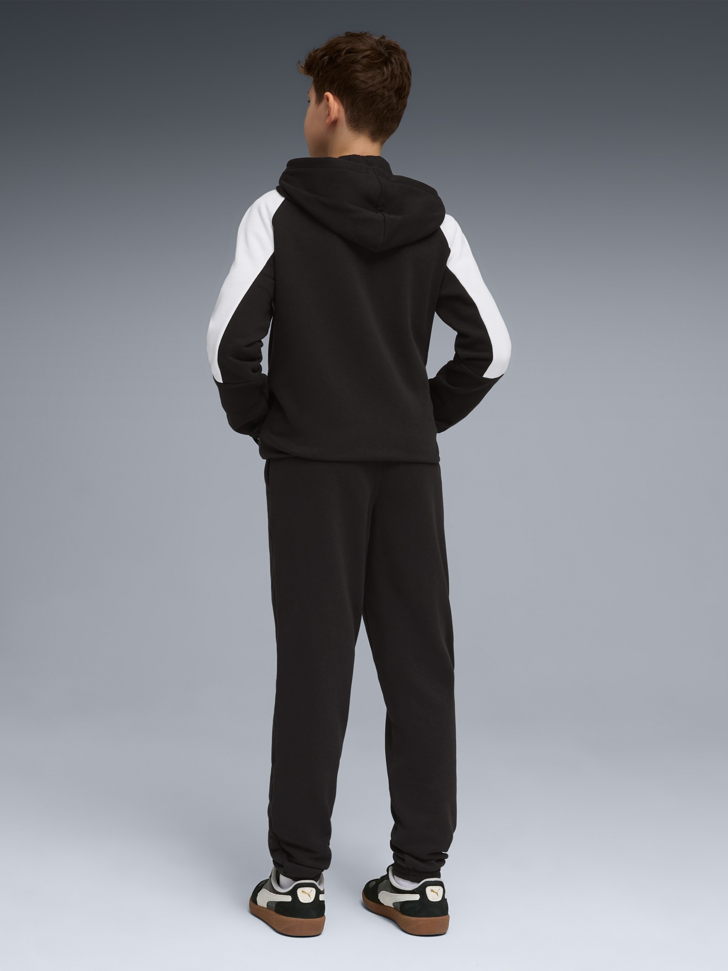Костюм детский Puma ESS BLOCK Hooded Full-Zip Sweat Suit TR B черный 69333401 изображение 3