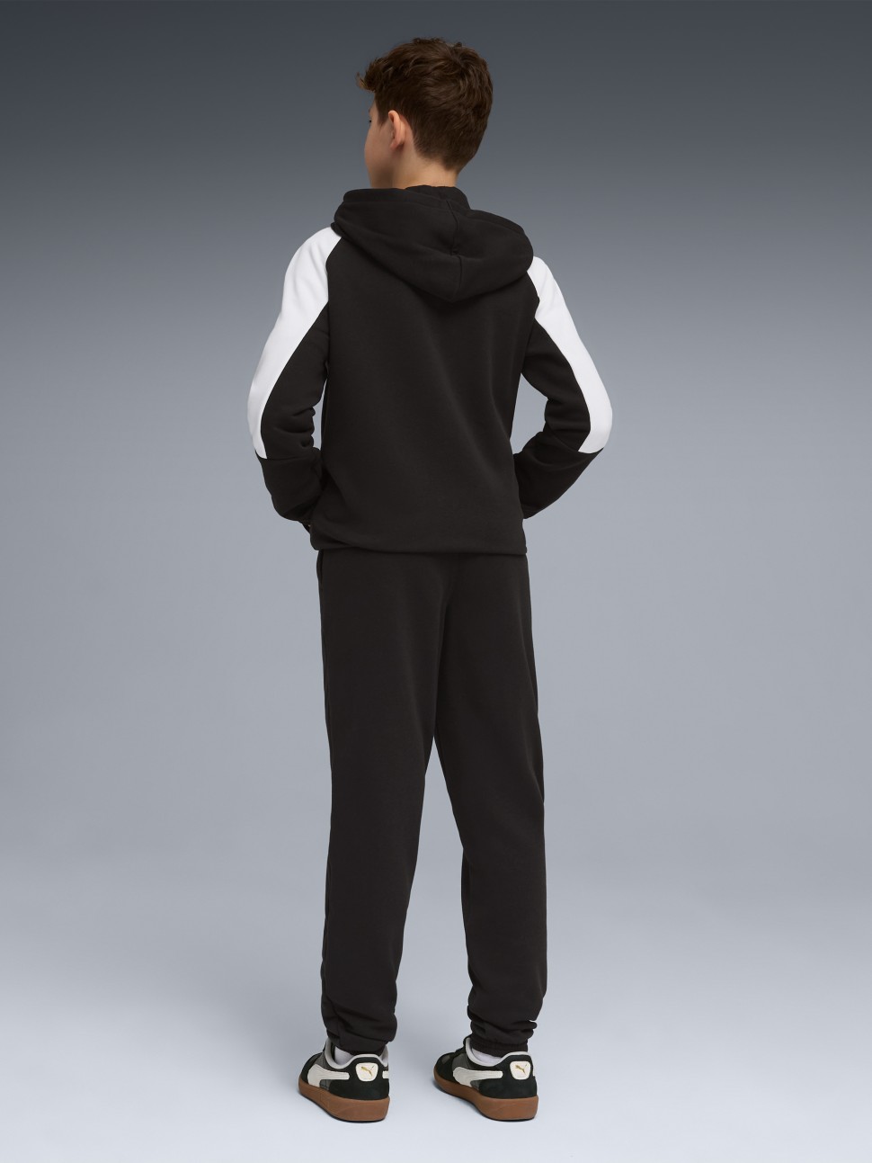 Костюм дитячий Puma ESS BLOCK Hooded Full-Zip Sweat Suit TR B чорний 69333401 — фото 3