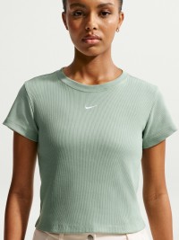 Футболка жіноча Nike W NSW RIB TGHT SS TEE зелена HV4994-006 изображение 3