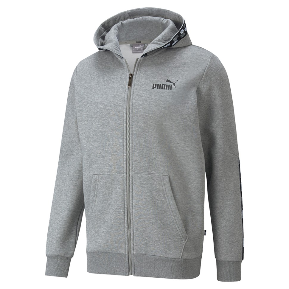 Толстовка чоловіча Puma Puma Power Fz Hoodie сіра 58939603  изображение 1
