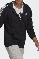 Толстовка мужская Adidas M 3S Fl Fz Hd черная GK9051 изображение 2