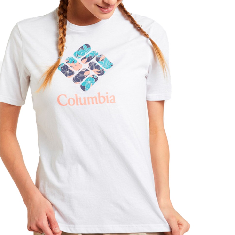 Футболка жіноча Columbia Timber Point™ Graphic Tee біла 2022261-100 — фото 1