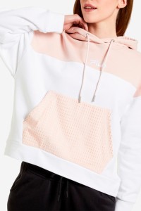 Толстовка жіноча Fila біла 113399-KW изображение 2